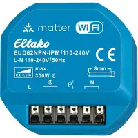 Eltako universele dimmerschakelaar EUD62NPN-IPM, 110-240V, Wi-Fi, 300W, compatibel met Matter