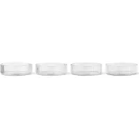 Ferm Living Kom Ripple Clear 12 cm (Set van 4)