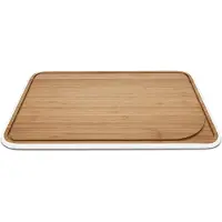 Pebbly Snijplank Met Sapgeul Medium White 35x25 cm