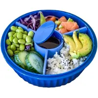Yumbox Lunchtrommel POKE BOWL 1,06 l, donkerblauw, kunststof, Yumbox