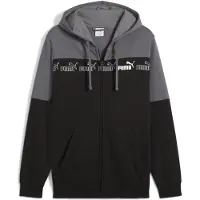 Puma Sweatvest 'Around The Block' grijs / grafiet / wit