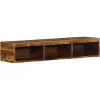 vidaXL Tv-meubel wandmontage 100x30x19 cm massief gerecycled hout