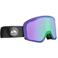 Snowleader - Skibrillen - Moon Mixed Black Goggle Blue voor Unisex - Zwart