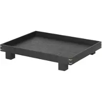 Ferm Living Dienblad Bon Wooden Small Black Painted Oak