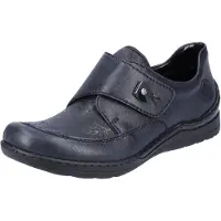 Rieker Glunia Damenschuhe Halbschuhe Slipper Blau Freizeit
