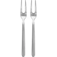 Blomus STELLA Set 2: Serveerbestek, bestekset, eetservies, tafelbestek, geborsteld roestvrij staal, roestvrij staal, 63951