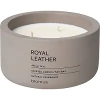Blomus Geurkaars Fraga Royal Leather Beige Satellite 25 uur 6,5 cm