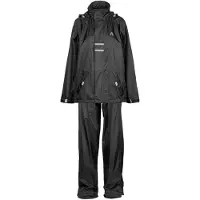 Ralka Regenpak Waterdicht en Ademend - Senior - Reflectie - Zwart - M