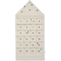 Ferm Living Star Christmas Kalender Sand|Black
