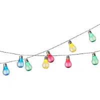 Lumineo LED Solar Strengverlichting 450cm 10 Lmp Multi multi Kunststof Lumineo