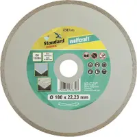 Wolfcraft Diamantdoorslijpschijf | StandCeram | Ø180mm | 1 stuk - 8383000