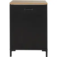 Gami Onderkast Manno 60cm met 1 deur - zwart/eik
