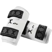 JCalicu Taekwondo-onderarm-beschermers | WT | Wit (Maat: XXS)