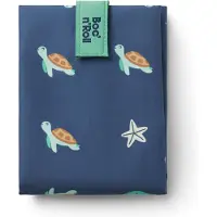 Roll'Eat Boc’n’Roll Turtle - Herbruikbaar Boterhamzakje en Snackverpakking - Sluiting met klittenband - BPA-vrij - Waterdichte binnenlaag - Wasbaar tot 60°C