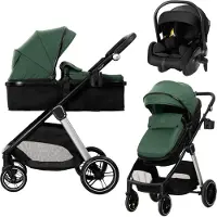 Lorelli Aspen Green 3-in-1 Combi Kinderwagen incl. i-Size Autostoel 1002202-2512