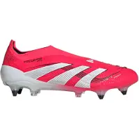 Adidas Predator Elite Veterloze IJzeren-Nop Voetbalschoenen (SG) Rood Wit Zwart