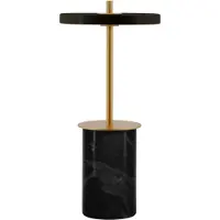UMAGE LED oplaadbare tafellamp Asteria Move Mini zwart 26cm IP44 Mini, dimbaar, zwart, Woon-/ Eetkamer, Steen, Design