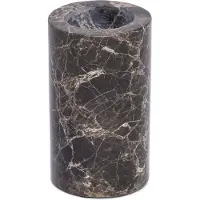 Mooisa - Marmer waxinelichthouder L Ø6x10cm bruin