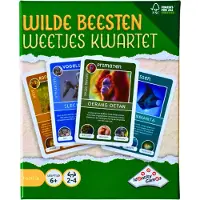 Identity Games Wilde Beesten Weetjes Kwartet - Familiekaartspel voor 2-4 Spelers, Educatief en Plezierig, Leeftijd 6+