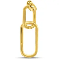 New Bling 9NBSAM-G230369 Gouden hanger - Open Schakels - 20x6,3mm - 14 Karaat - Cadeau voor haar - Goud