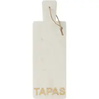 J-Line Cheese Board Rectangle Tapas Marble White