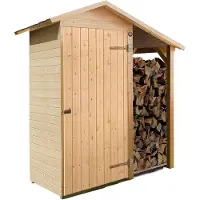 Weka Tuinkast 351 Gr1 A Hout Naturel 224x87cm