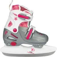 Nijdam Kunstschaatsen Junior (verstelbaar) Zilver - Wit - Roze 34-37