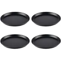 Aps Pizzavorm Rond - Pizzapan Ongecoat Staal - Professioneel Bakken - Ø32cm - Set van 4