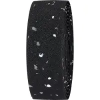 Bbb Cycling Stuurlint Racefiets - Zelfklevend Stuurtape met Stretch Materiaal - Antislip - Lengte: 200cm - Dikte: 2mm - Inclusief Stuurdoppen - Zwart Gespikkeld Eco - RaceRibbon BHT-01ECO