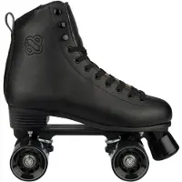 Nijdam Rolschaatsen Leer - Ramblin' Roller - Zwart - Maat 42