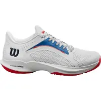 Wilson Padel Schoenen Women Hurakn 2.0 W White Deja Vu Blue Red-Schoenmaat 37,5 (UK 4.5)