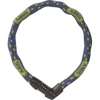 ABUS Fietsslot Kettingslot - Tresor 1385 Color - Security level 6 - blauw - 75 cm - Geschikt voor elektrische fietsen en stadsfietsen