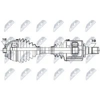 NTY Aandrijfas NPW-BM-186