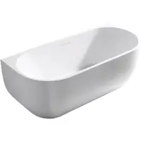 Sanico Venetië half vrijstaand bad 170x75 cm mat wit