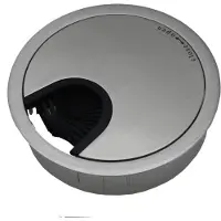 Ocs Metaal Bureau Kabeldoorvoer 80mm RVS Afwerking - 49.80.016