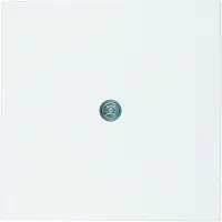 Hager Berker S1 B3 B7 Kabeluitgang Centerplaat Polar Wit Matt - 10191909 [2 Stuks]
