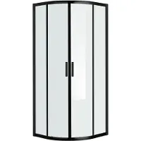 Sanico Farese douchecabine 100x100 cm kwartrond zwart