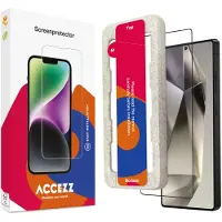 Accezz Gehard Glas Full Cover Screenprotector met applicator voor de Samsung Galaxy S25 Ultra