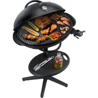 Steba VG350 - Elektrische Barbecue met deksel - ook als tafelgrill te gebruiken - 55x41 cm grill oppervlak