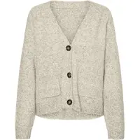 Vero Moda Gebreid vest 'VMBoom' crème