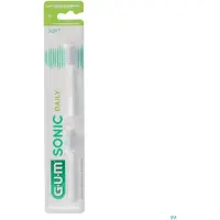 Gum Activital Sonic Opzetborstels Wit - 2 Stuks