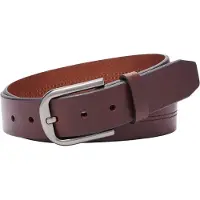 Fossil Leren Riem Samson Belt W110 Brown Donkerbruin