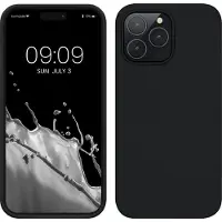 Kwmobile telefoonhoesje geschikt voor Apple iPhone 14 Pro Max - Hoesje met siliconen coating - Smartphone case in bosbesblauw