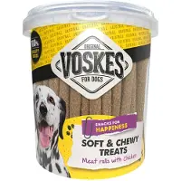 Voskes 12x Hondensnacks Vleesrol Kip 600 Gr