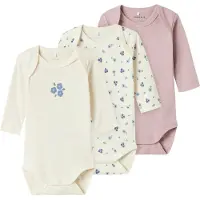 Name it Rompertje/body crème / blauw / groen / mauve