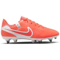 Nike Tiempo Legend 10 Academy IJzeren-Nop Voetbalschoenen (SG) Anti-Clog Felrood Wit