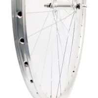 Roland voorwiel 28 vast alu v-profil zilver zink spk