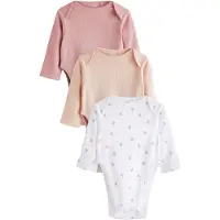 Next Rompertje/body nude / pink / wit