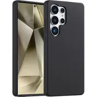 Accezz Liquid Silicone Backcover voor de Samsung Galaxy S25 Ultra - Zwart