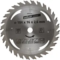 Wolfcraft - Cirkelzaagblad 184x16mm - 28 Tanden - Zaagblad voor Cirkelzaag - Serie Zilver - 6473000